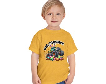 Egg Crusher truck Toddler Tee | Easter monster truck design