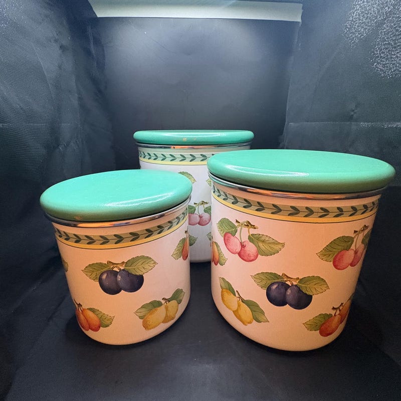 Lot de 3 Mini Boîtes à Épices Villeroy & Boch - French Garden Charm