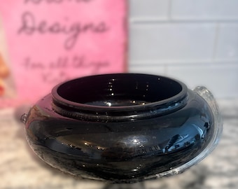 Cuenco de cristal "Two's Company" de amatista negra
