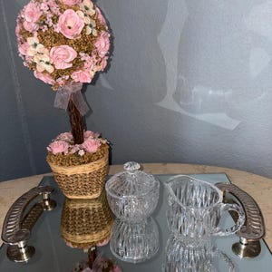 Princess House Lead Crystal Sugar & Creamer Set