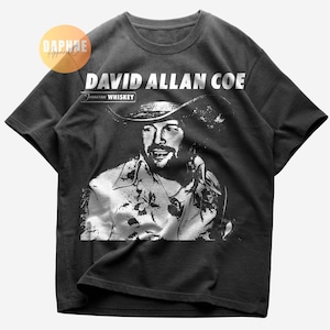 David Allan Coe Tennessee Whiskey-skjorta | Retro Country Music Fan-tröja