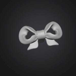 Pode incluir: Uma fita cinza clara renderizada em 3D, centralizada em um fundo cinza escuro. A fita é amarrada com um nó central e tem duas voltas de cada lado, com duas caudas apontando para baixo. A fita parece ser feita de um material macio e flexível.