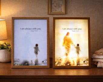 Jesus Christ LED Light Painting, Christian Home Decor, USB Powered