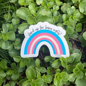 Stand Up For Trans Rights | Transgender Pride/Ally Sticker