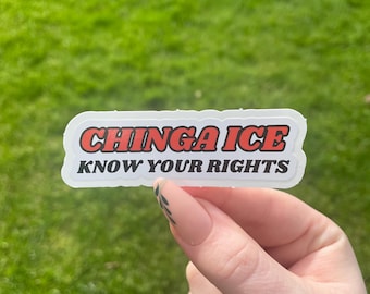 Chinga Ice, adesivo Conosci i tuoi diritti