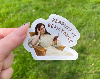 Reading is Resistance Sticker