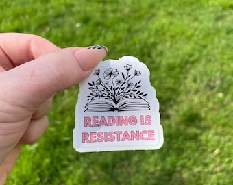Reading is Resistance | Book Sticker
