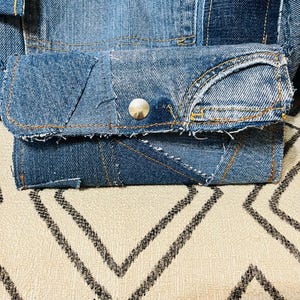 Vintage Denim Deluxe Geldbörse | Recycled Denim Geldbörse | Nachhaltige Mode