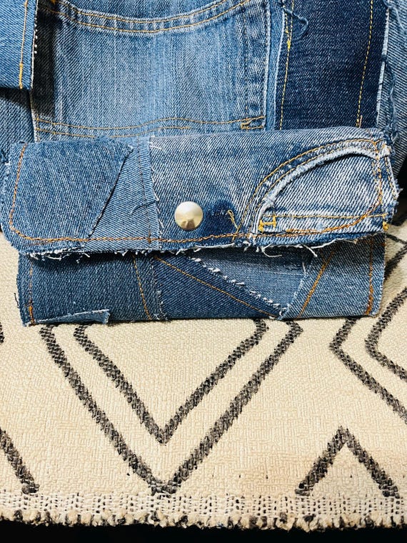 Vintage Denim Deluxe Wallet | Recycled Denim Wallet | Sustainable Fashion