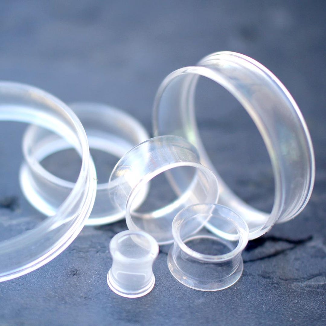 UV Acrylic Thin-walled Clear Tunnel Plug - Etsy