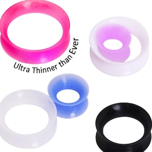 Ultradunne siliconen oorschelpplug SOLS PER PAAR
