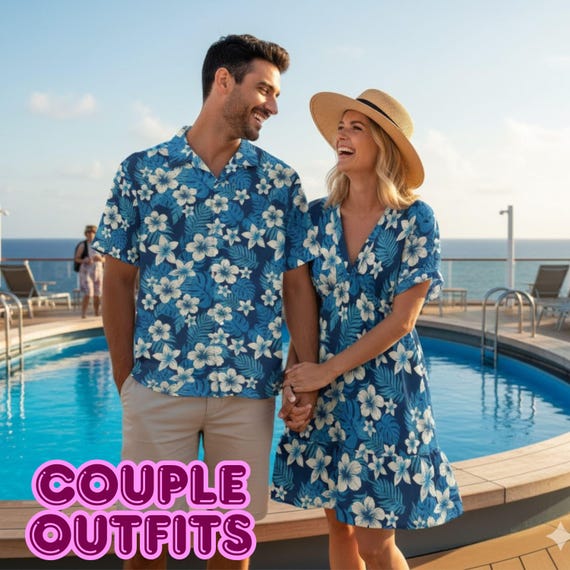 matching dress and mens shirt Matching Hawaiian Shirts & Dresses