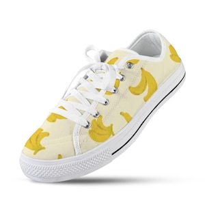 Banana Bliss Low Top Women’s Canvas Shoes