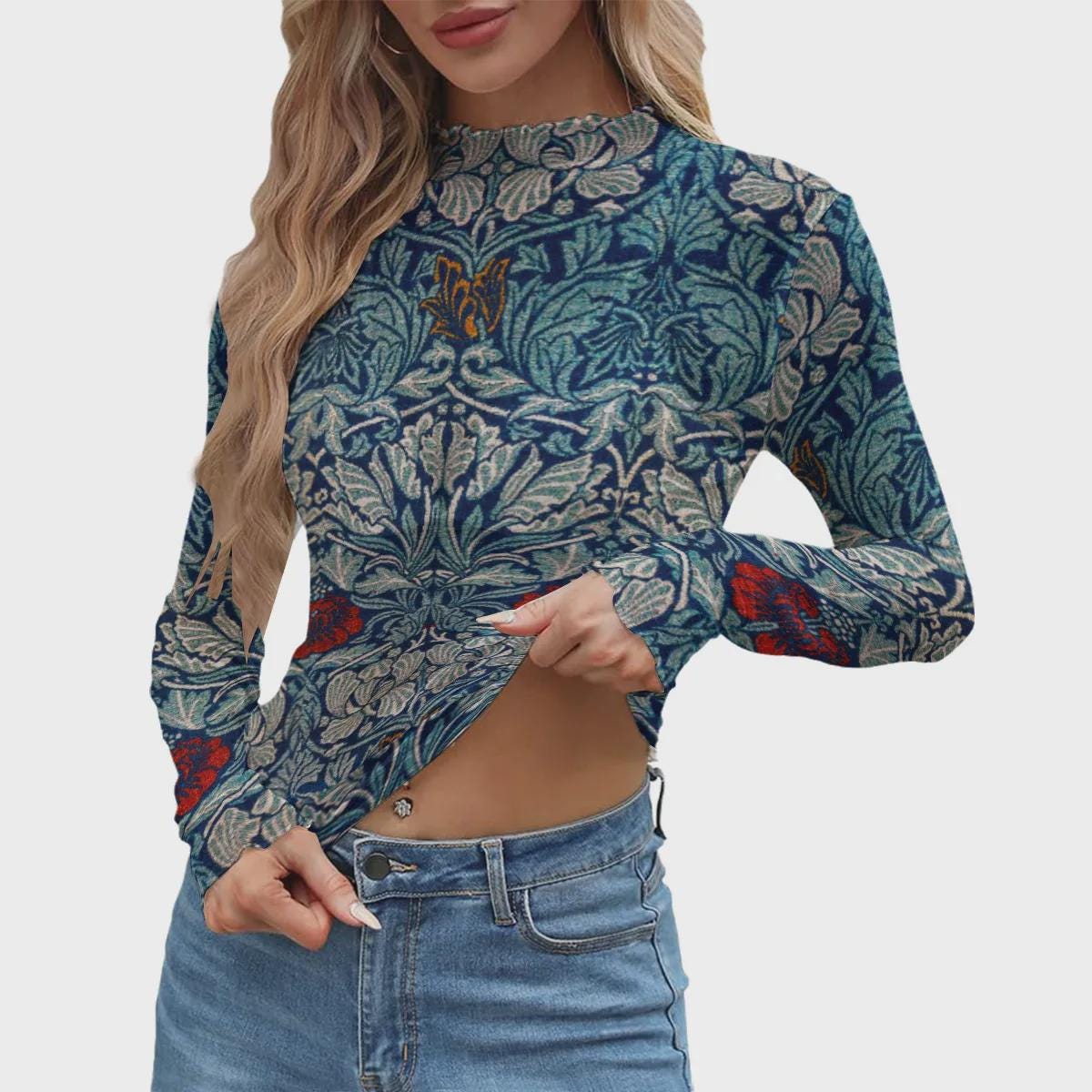 Sheer Patchwork Top - Etsy Canada