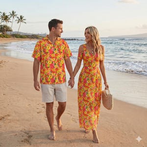 matching men's shirt and women's dress Couple Combo Matching Men's Shirt and Women's Dress Veer Zara-2 at 600/piece in Surat