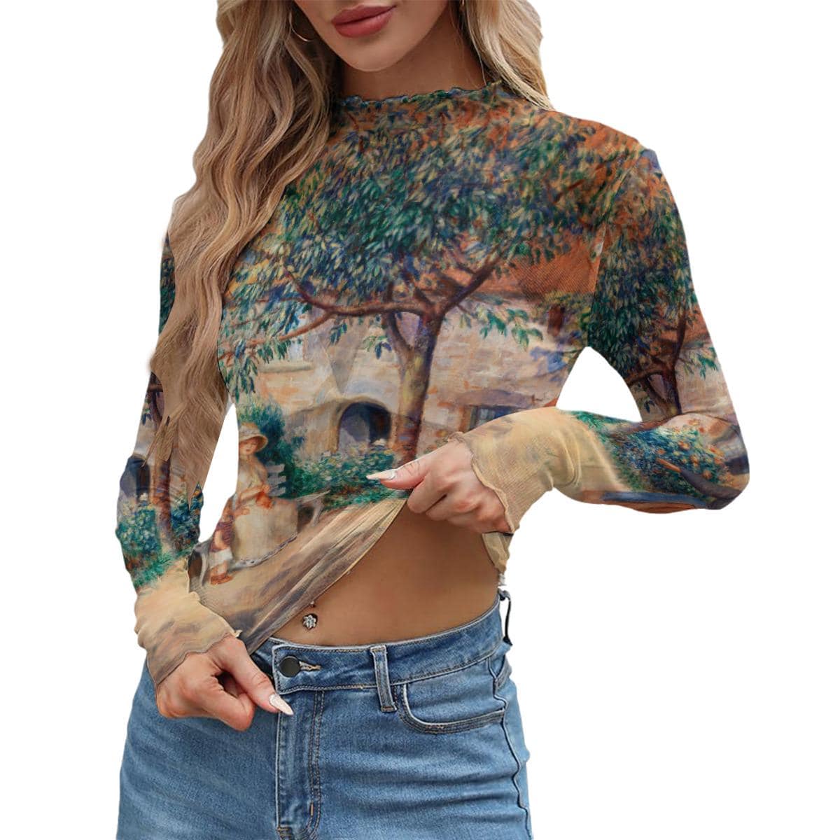 新品　UND ASSORT COLOR TATTOO SHEER TOP Tooled Tattoo Sheer Top – Magnolia Mill