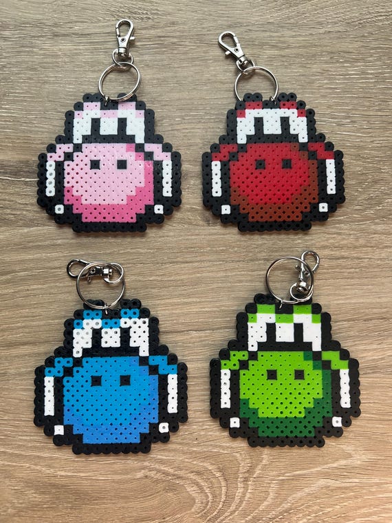 Yoshi Perler Bead Keychain - Etsy