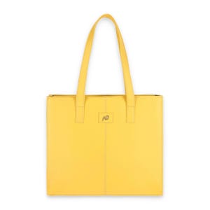 Trendy Yellow Leather Tote Bag – Stylish & Spacious Shoulder Bag for Women