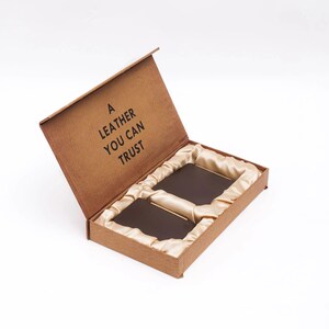 Cartera de cuero premium para regalo: accesorios elegantes y con estilo para hombre
