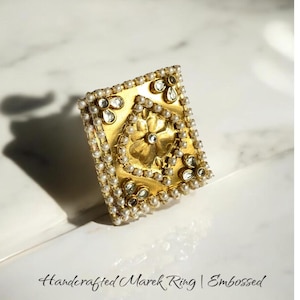 Embossed Marek Metal Ring