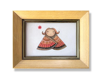 Windy Day Collection: Butterfly Child ( Original Acrylic on Panel Canvas )