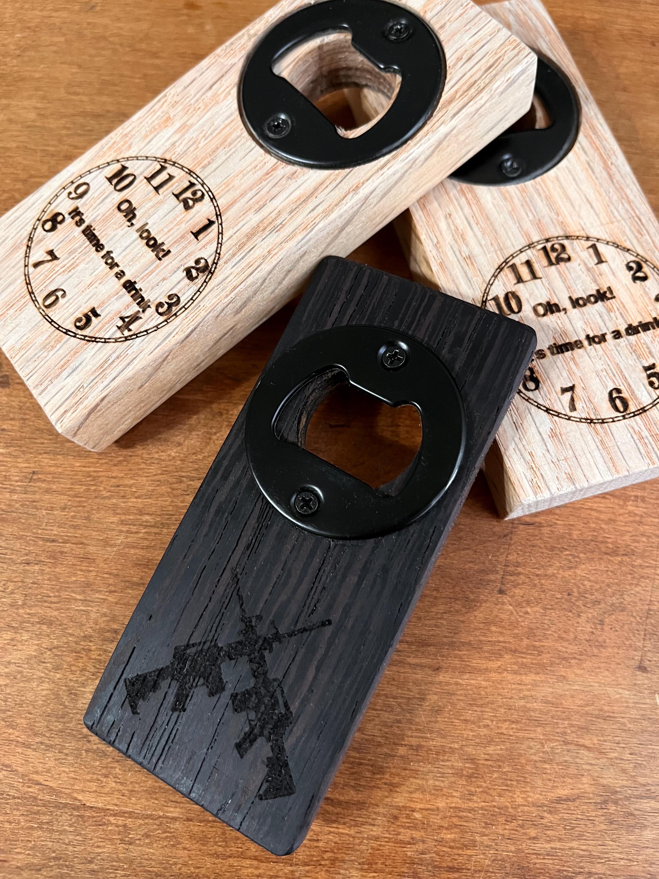 Custumizable bottle openers with or without magnets Free Shipping