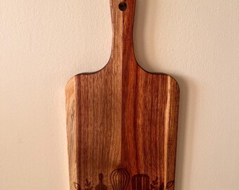 engraved small charcuterie cutting board (FREE SHIPPING)