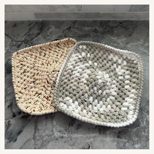Lavette au crochet : chiffon de nettoyage robuste et réutilisable