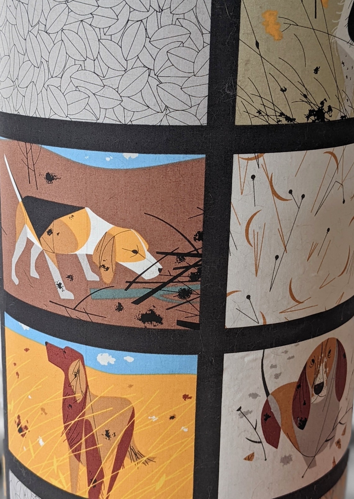 Custom Lamp With Dog Print Shade - Etsy