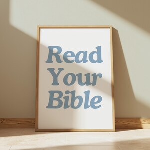 Christian Wall Art, Bible Verse Printable Poster, Christian Prints, Dorm Room Christian Art