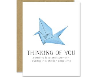 Thinking of You Card - Sympathy Card - Get Well Card - Pet Loss Card - Encouragement for Friend - Breakup Card - Uplifing Card - Friendship