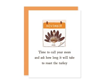 Sentimental Thanksgiving Card - Thanksgiving Card for Mom - Turkey Card - Thanksgiving Card - Mom Card - Happy Thanksgiving