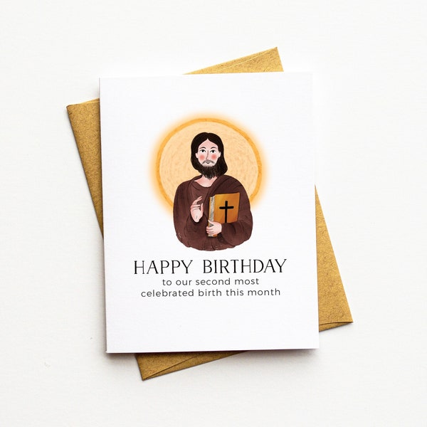 Snarky Funny December Birthday Card - Birthday Christmas Card - Christmas Birthday Card - Happy Birthmas - Happy Christday