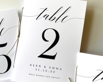 5X7 Elegant Personalized Table Card Message Booklets -  Advice & Wishes - Anniversary - Newlyweds - Custom ink Available