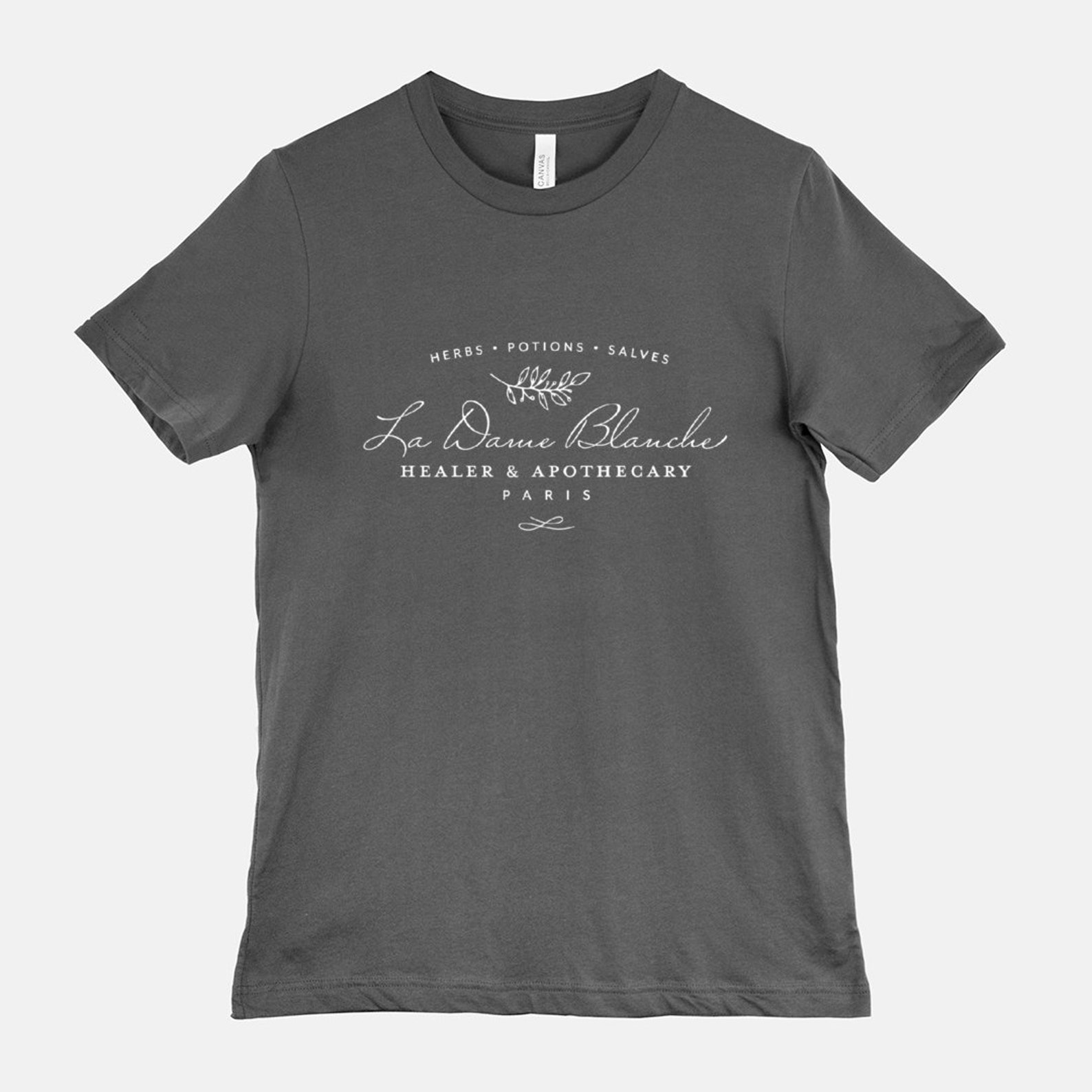 La Dame Blanche Apothecary Logo T-shirt Outlander Inspired | Etsy