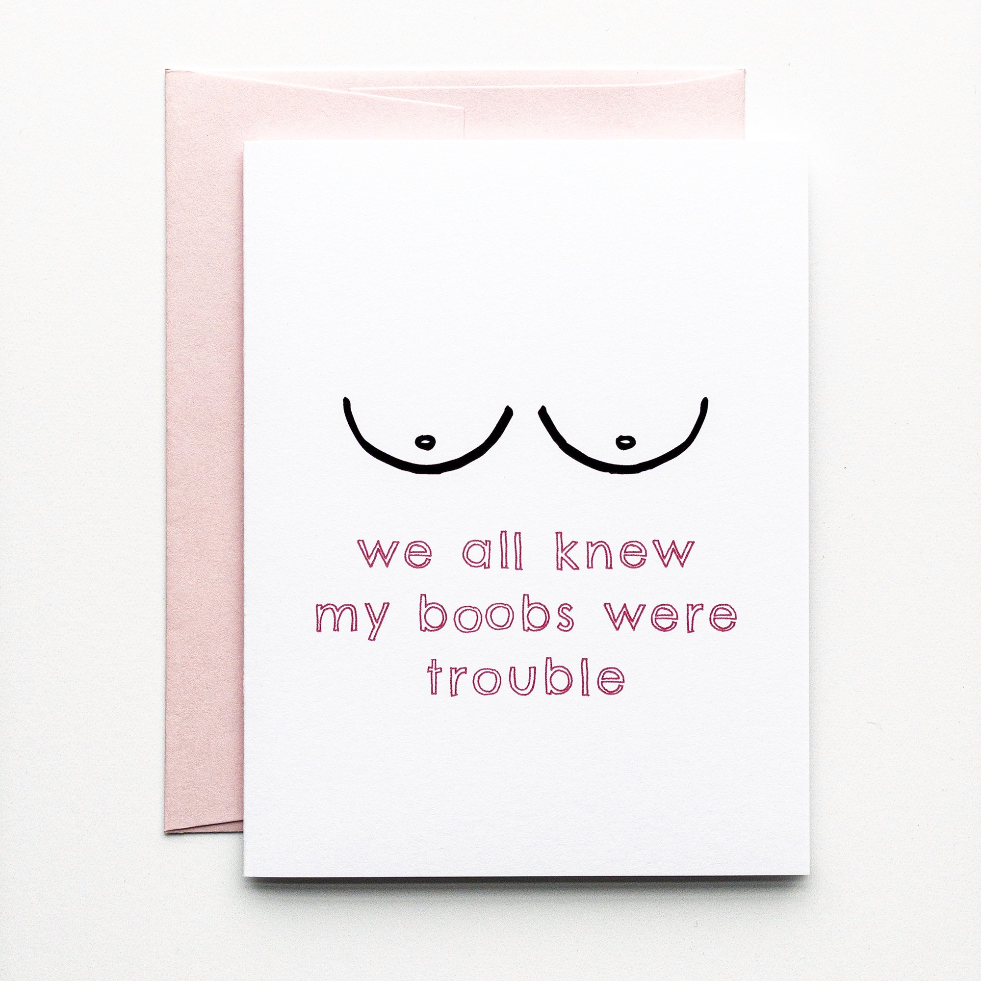 Get Huge Boobs, Breast Cancer Card – Offensive Occasions