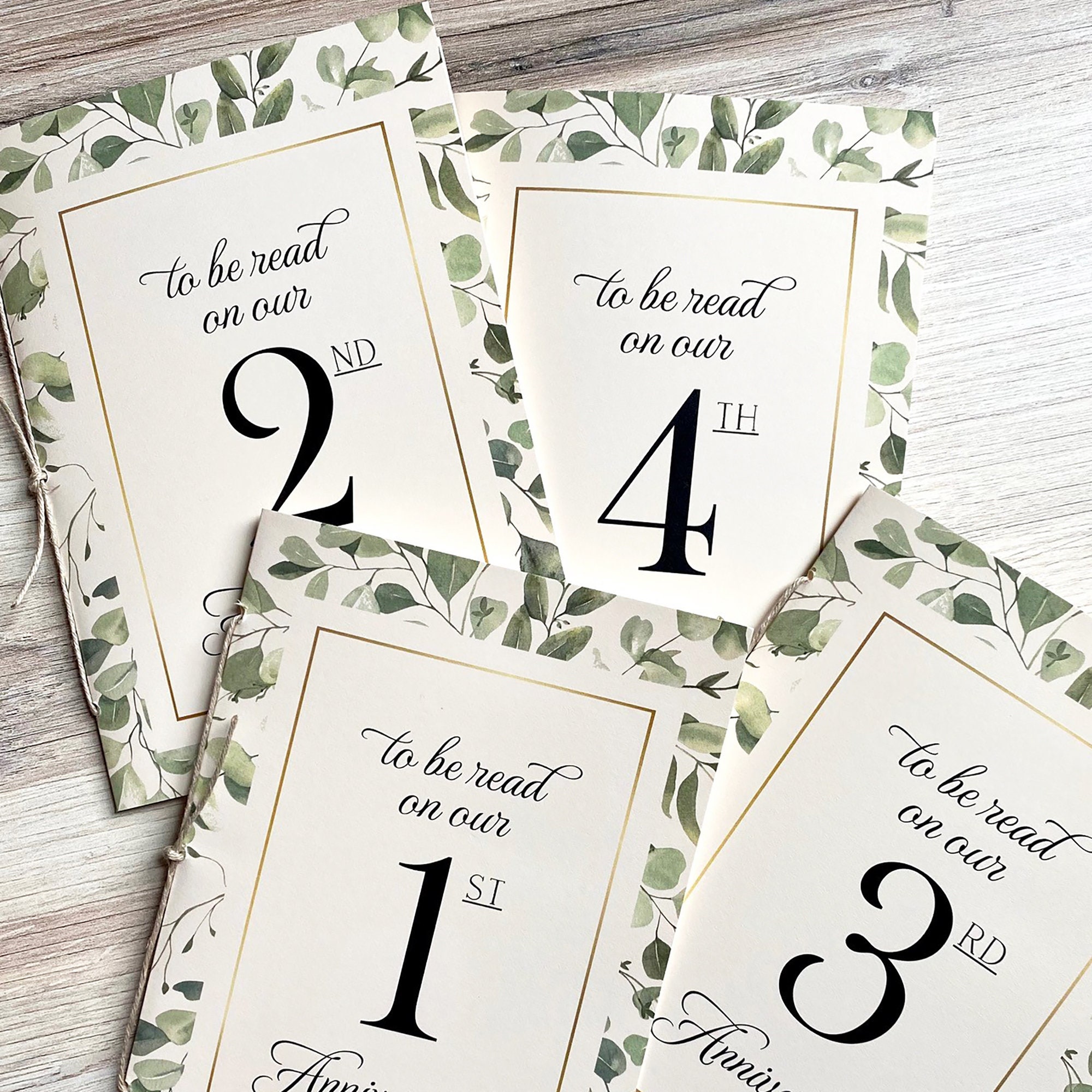 5X7 Eucalyptus Frame Table Card Message Booklet -  Advice & Wishes for the Couple - Anniversary Keepsake - Memory Book - priced per booklet