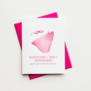 Tarjeta edificante de estímulo a la radiación del cáncer de mama - Tarjeta inspiradora de apoyo al cáncer de mama - Guerrera del cáncer de mama - Luchadora contra el cáncer de mama