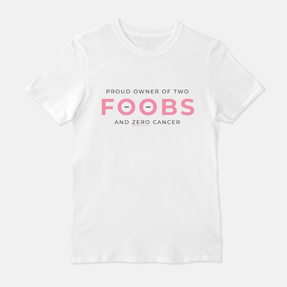 Foobs Breast Cancer Reconstruction / Mastectomy Shirt Unisex Soft Style T- shirt White, Heather Grey, Black -  Canada