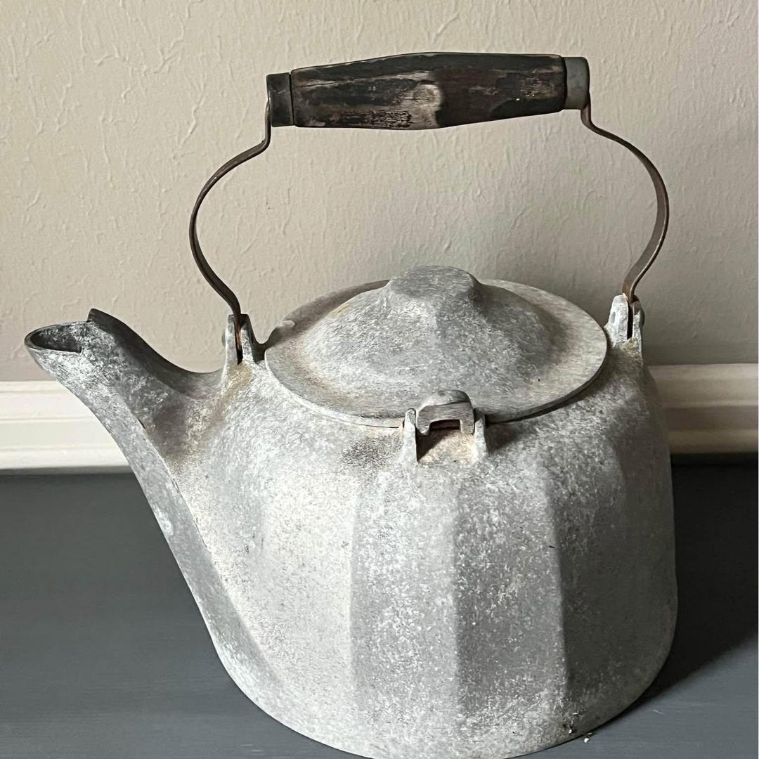 Vintage Wagner Ware 5 Quart Aluminum Side Flip Open Lid Colonial