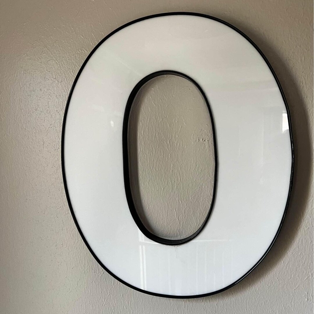 Large Plastic Letter O or Zero - Etsy