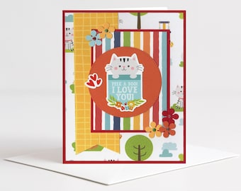 Cute Pets Card Set – Birthday and All Occasion Greeting Cards | Dog & Cat | Makes 5 A2 Cards with Envelopes