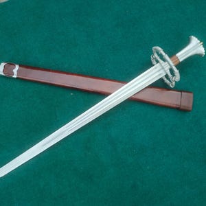 Katzbalger Sword | Hand-Forged Landsknecht Short Sword | 1060 Steel | Fully Functional Sword | Leather Scabbard | Renaissance Replica