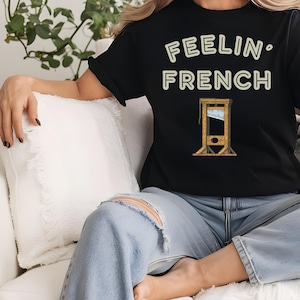 Feelin French Comfort Colors Guillotine Shirt, Anti Kapitalismus Soziale Gerechtigkeit Freiheitliche Linke Revolution T-Shirt, Eat The Reichen, Erwarte Widerstand