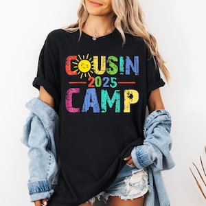 Cousin Camp 2025 Shirt, Cousin Crew 2025 Shirt, Summer Family Reunion, Matching Cousin Shirts, Summer Cousin Shirts