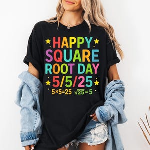 Happy Square Root Day Shirt, Math Day Celebration Shirt,  Teacher Gift Idea, Math Lover Geometry Tee, Unisex Tee for Geometry Fans Teachers