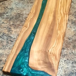Charcuterie Board, Olive Wood and Resin Board, Serving Tray, Cheese Board