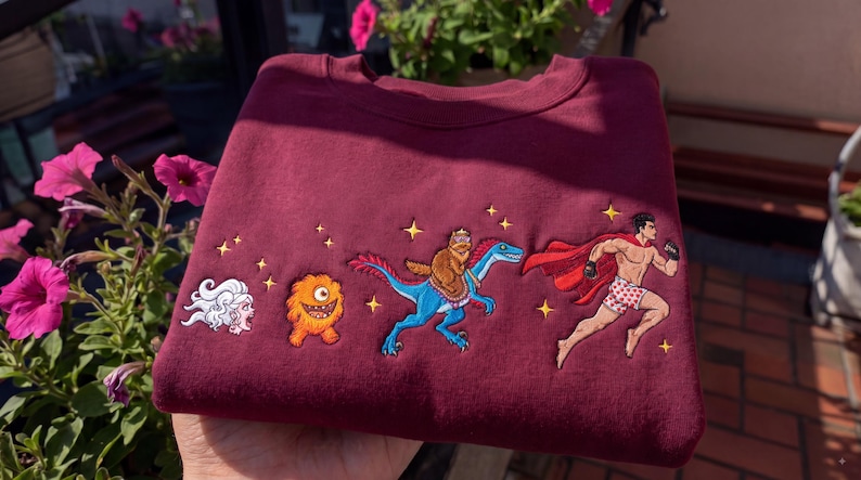 Embroidered Dungeon Crawler Carl Shirt, Princess Donut Mongo Samantha Sir Rendelgore LitRPG Fantasy Fan Gift Apparel Tee imagem 3