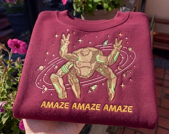 Embroidered Project Hail Mary Tshirt, Amaze Rocky Alien Sci Fi Shirt, Funny Space Quote Book Lover Gift, Andy Weir Hail Mary Graphic Tee