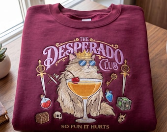 Embroidered The Desperado Club Shirt, Princess Donut Approved Cat Tee, Dungeon Crawler Carl Shirt Fan Apparel, LitRPG Fantasy Book Lover